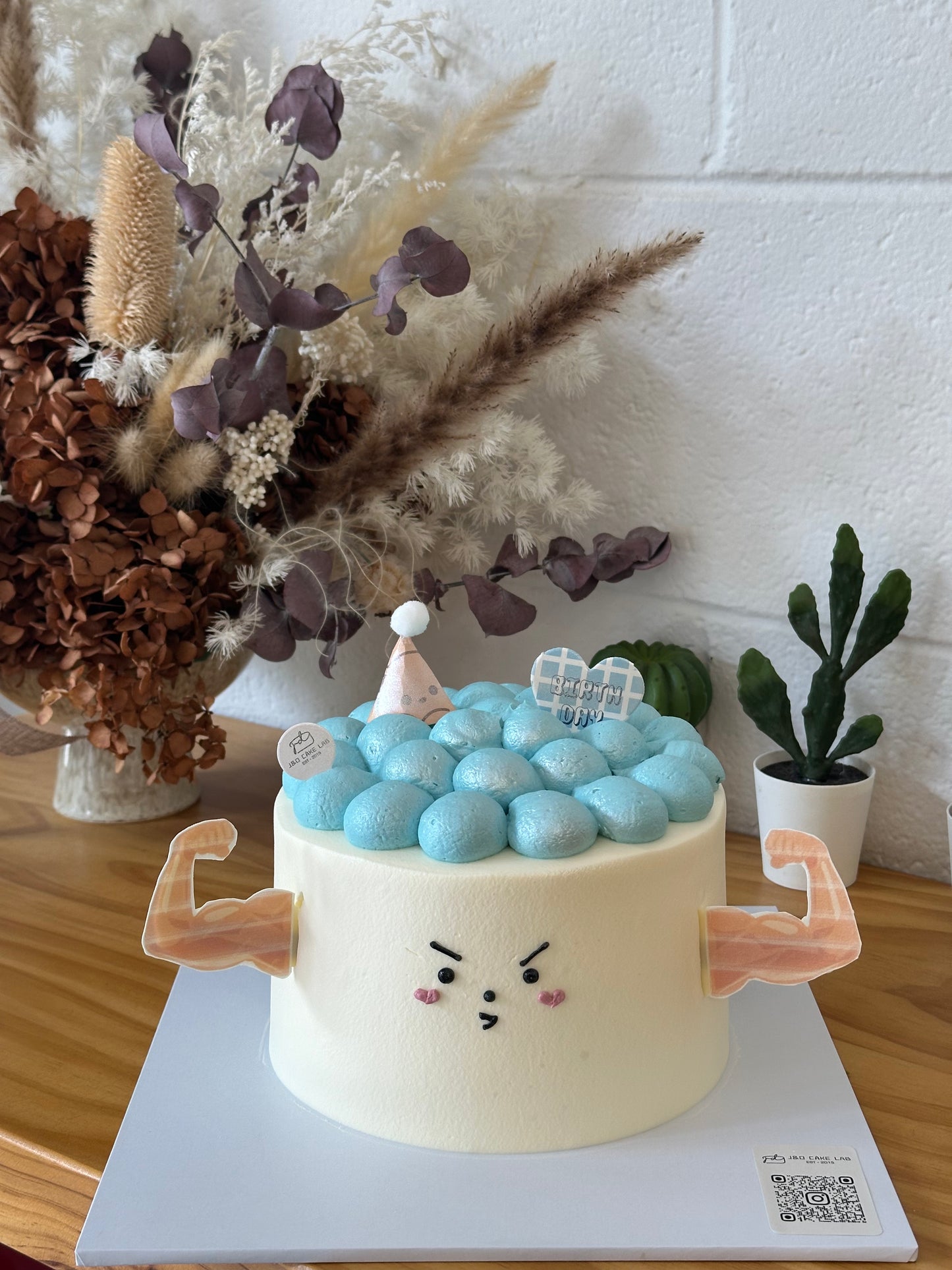 Edible Printing Funny Muscleman Birthday Cake