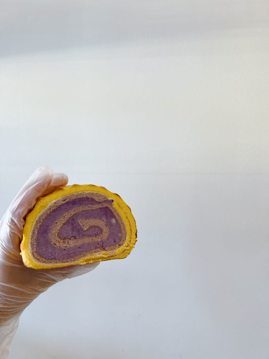 Taro Pork Floss Tiger Roll Bento