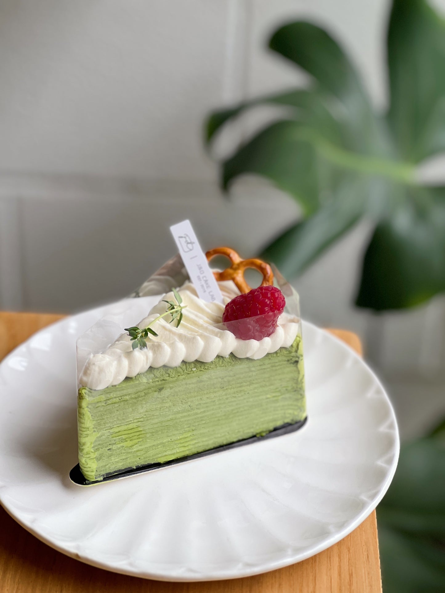 Matcha Mille Crepe Sliced Cake