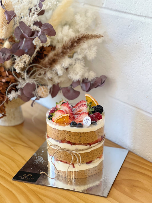 Strawberry Naked Cake