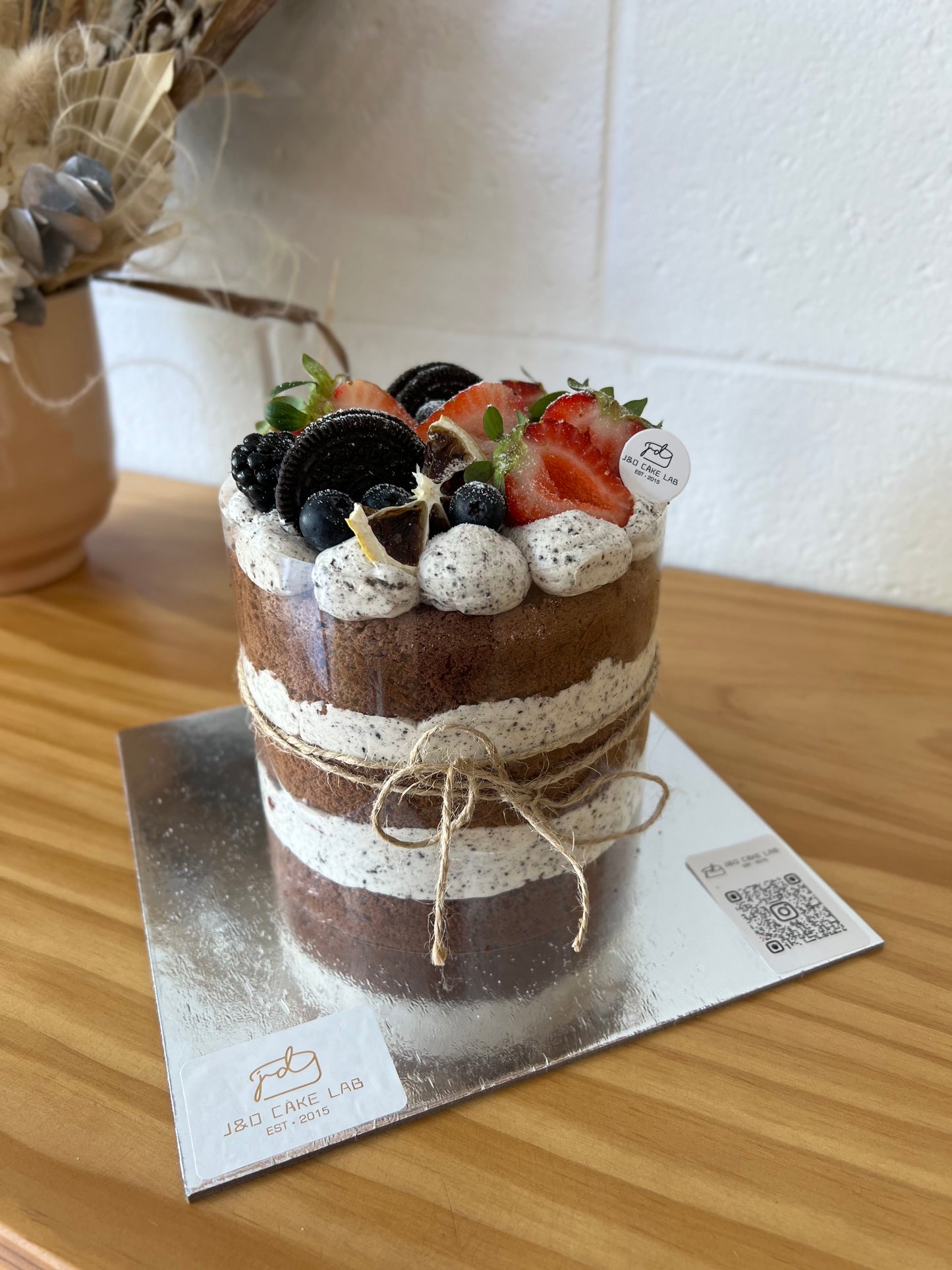 Strawberry Naked Cake