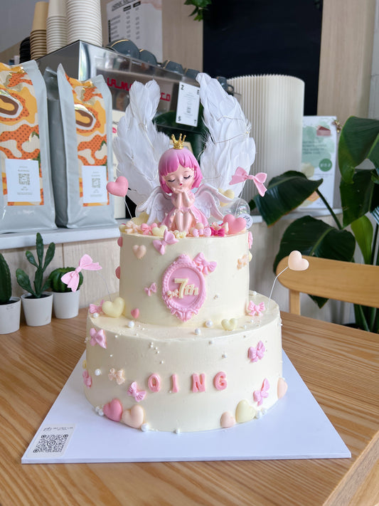 The Glowing Angel Wings Cake