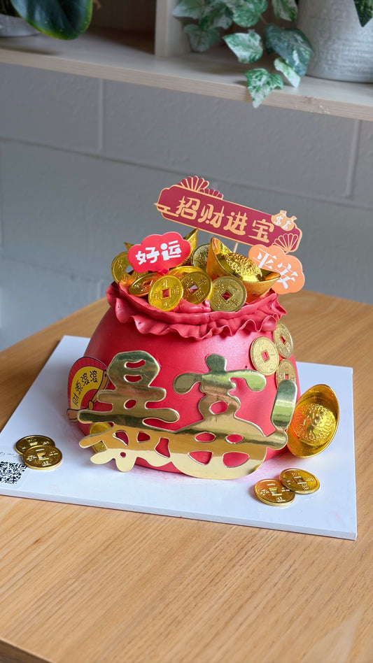 The Fortune Bag Cake