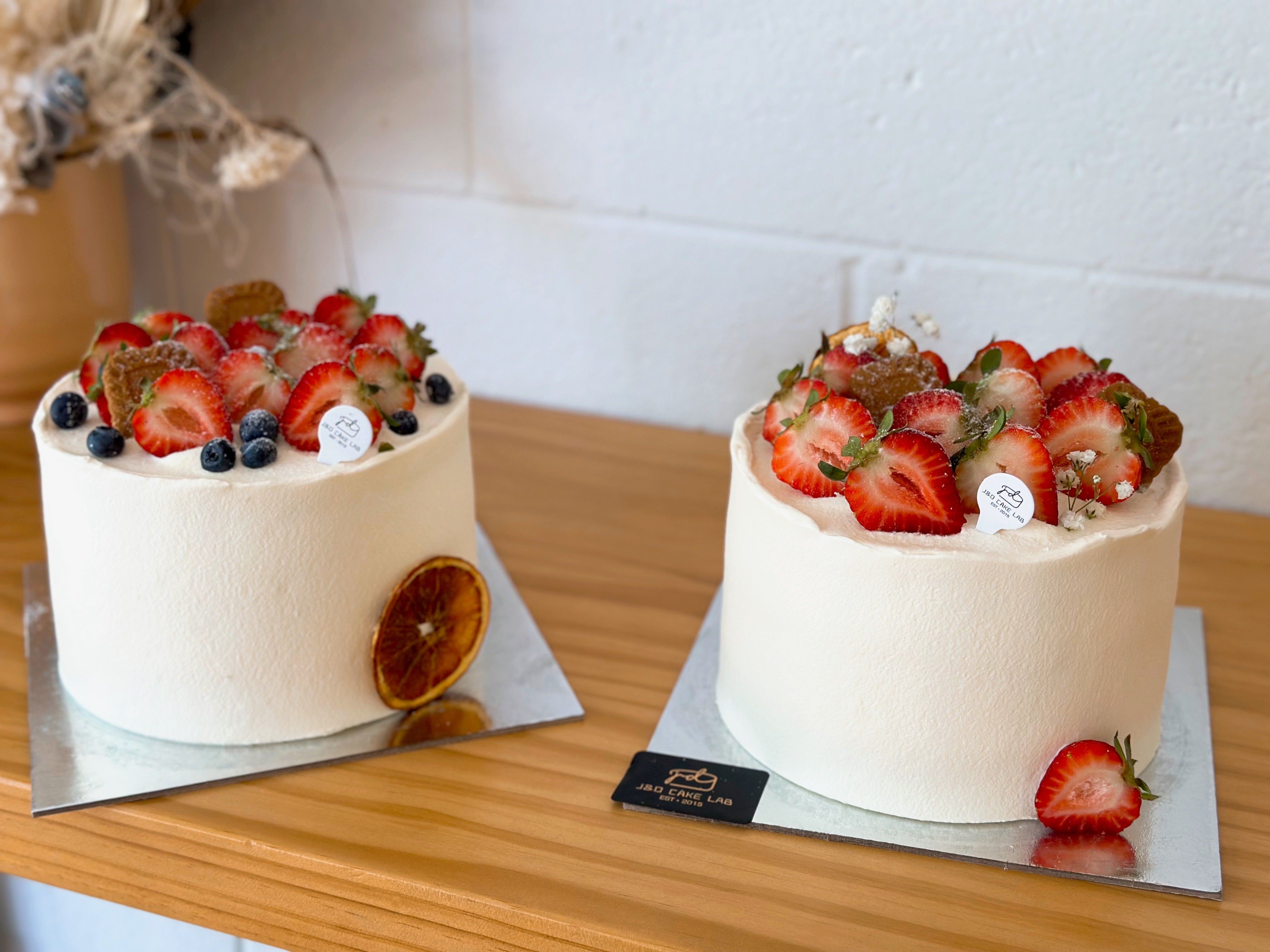 classic vanilla strawberry cream cake Adelaide celebration cake