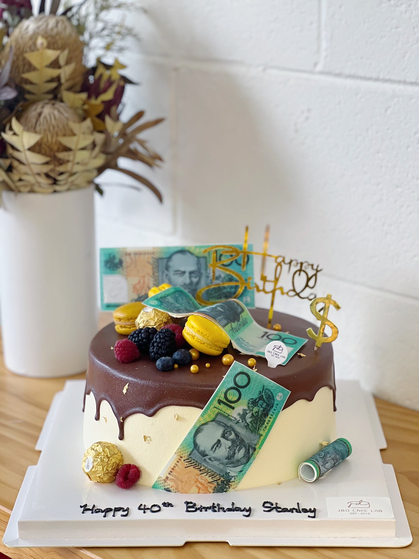 Banknotes Birthday Cake