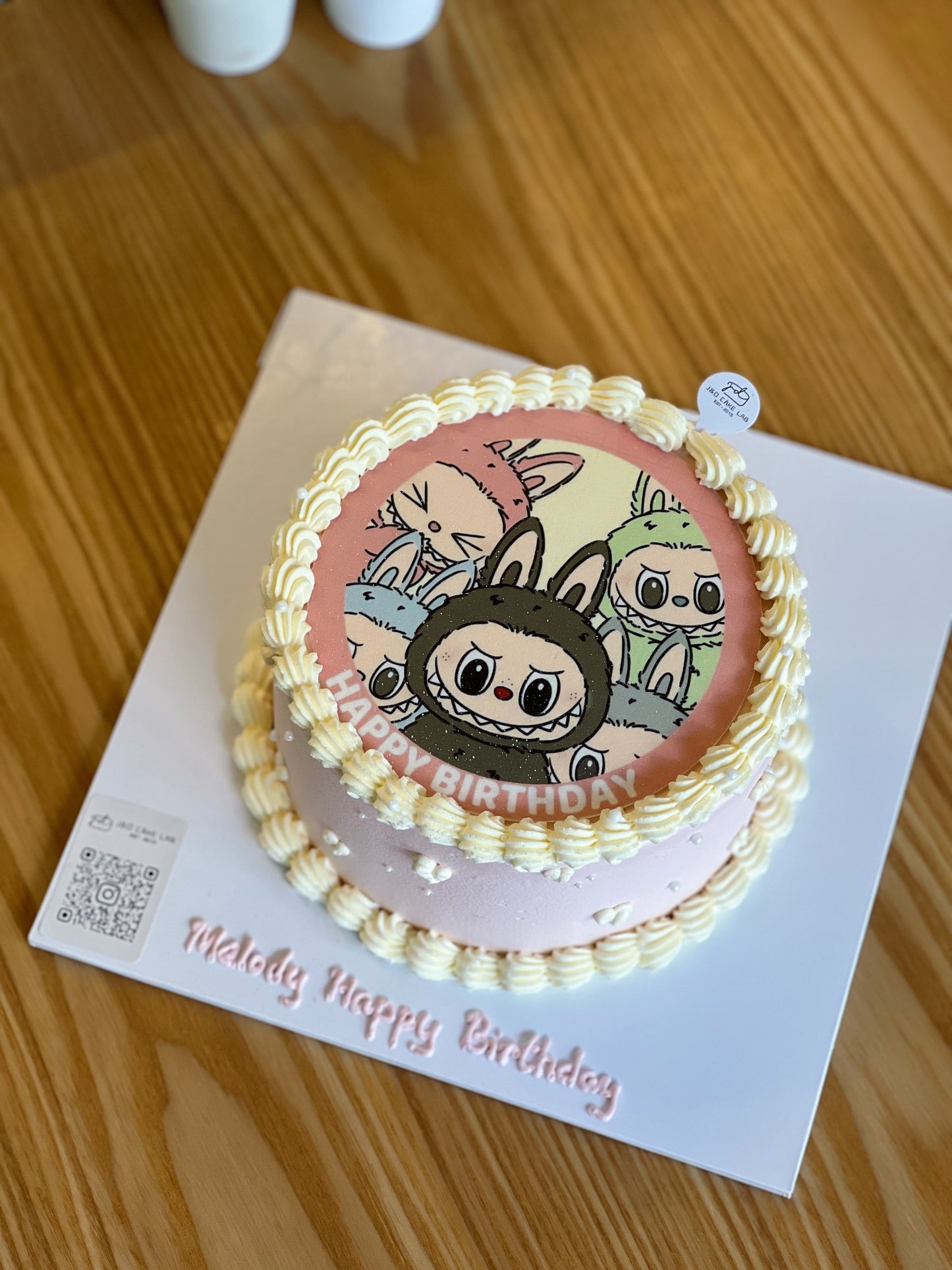 Edible Printing Labubu Birthday Cake