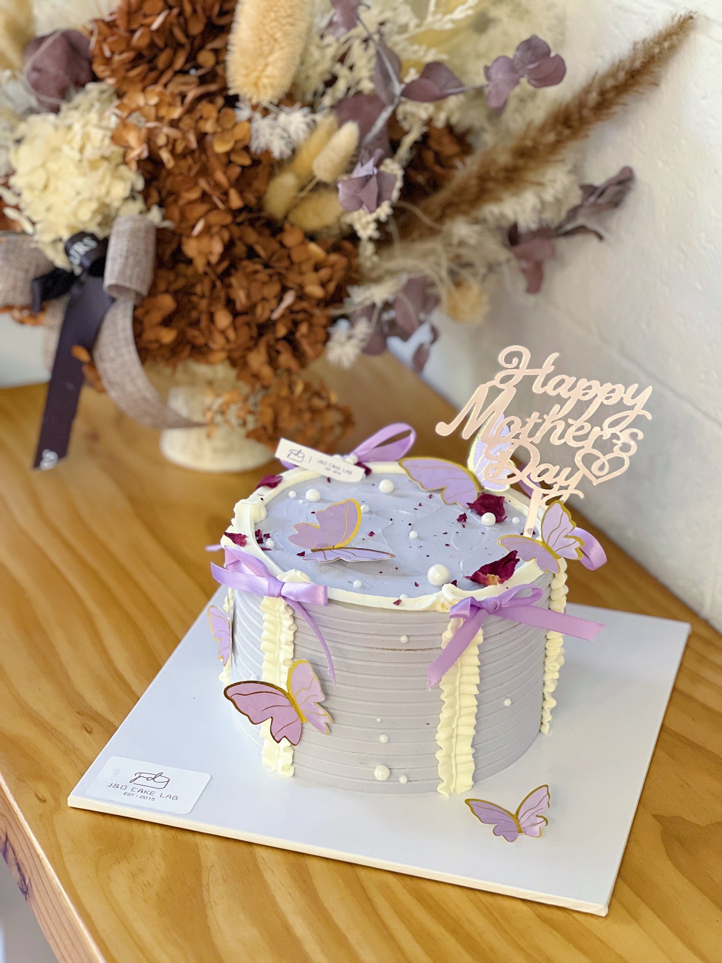 Vanilla Chiffon with Taro Cream Cake