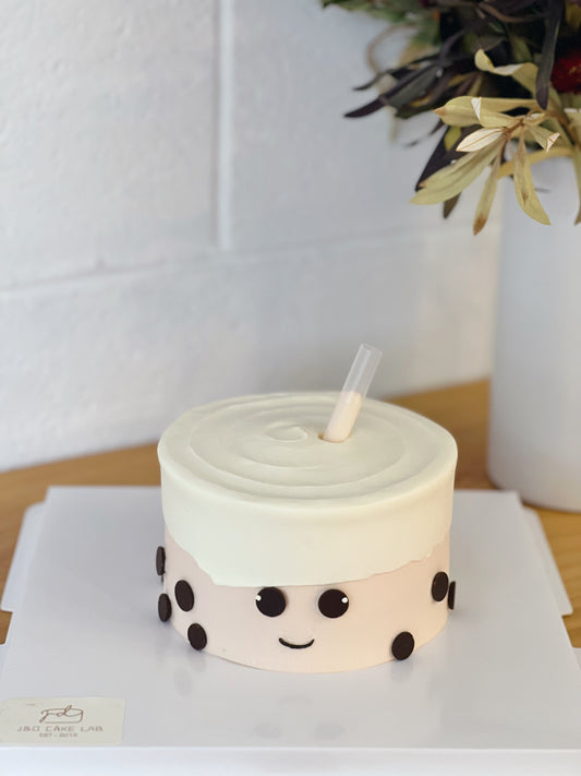 Mr Bubble Tea Style Cream Cake