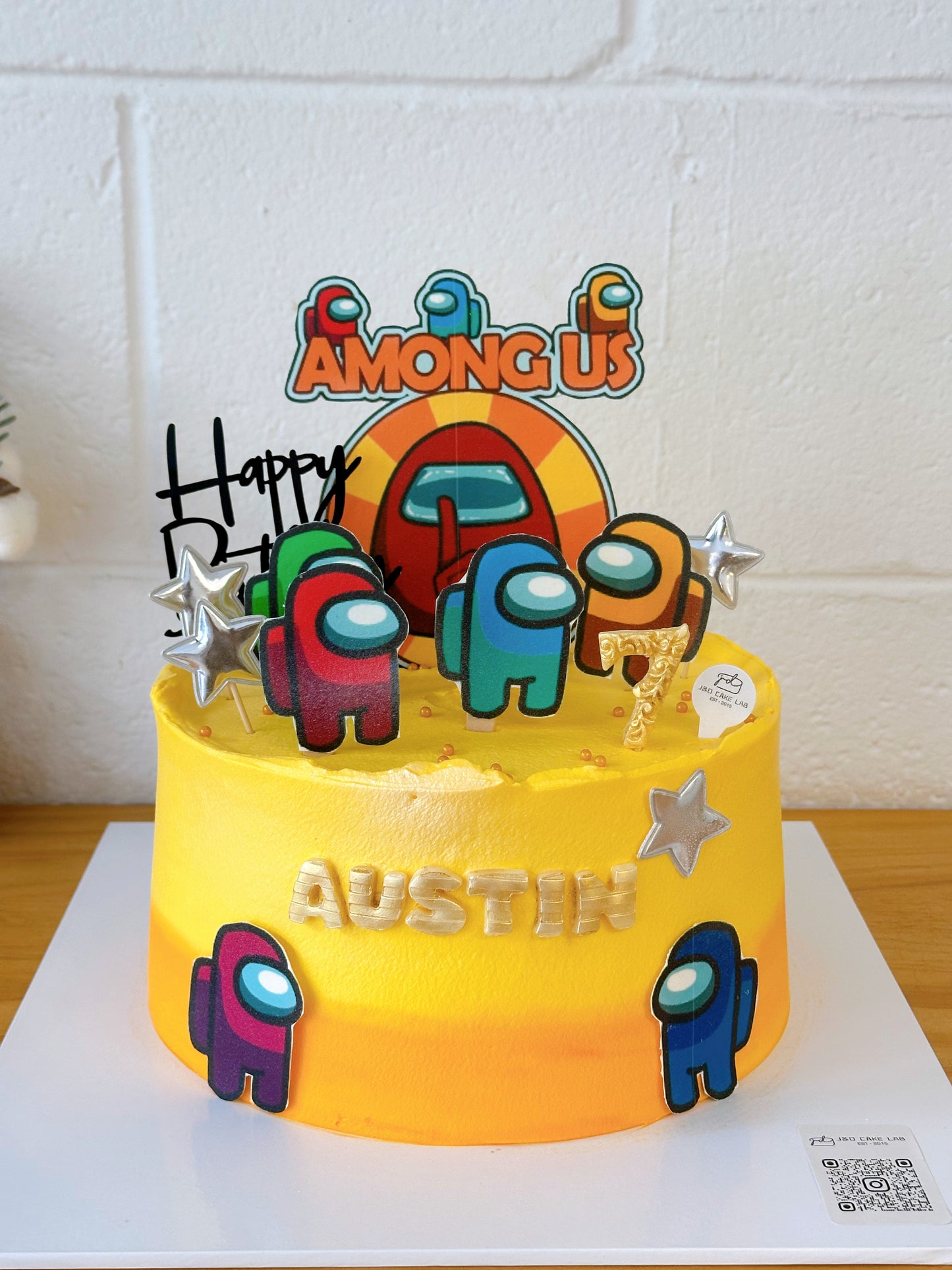 Edible Printing Among Us Birthday Cake