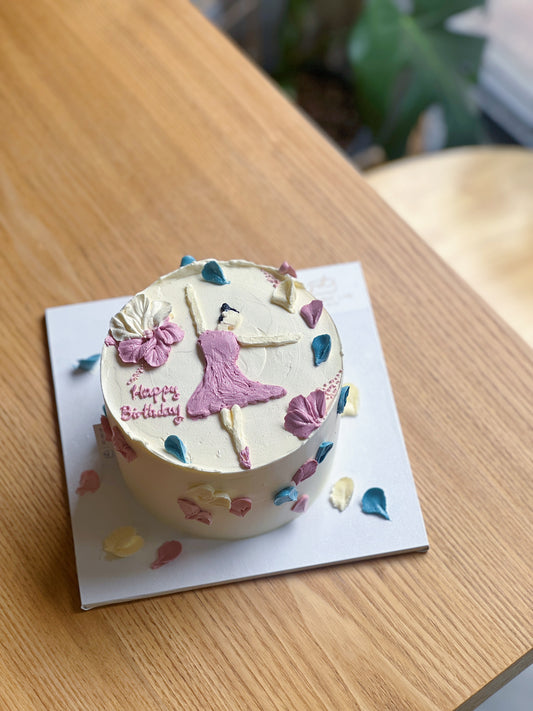 Ballerina Palette Sketch Cake