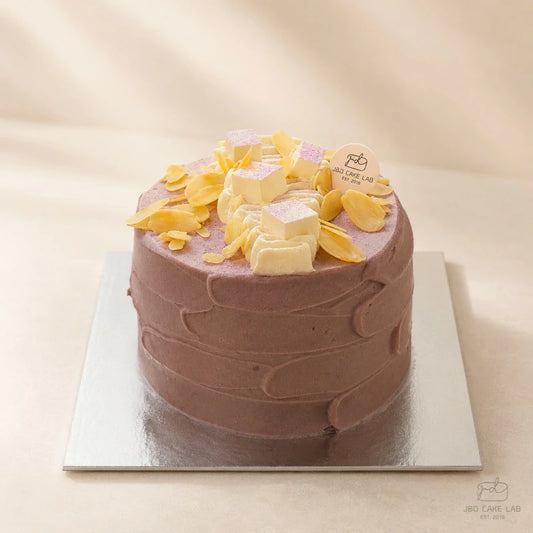 JD Signature Taro Cheese Lava Cake with Coconut Brûlée Cubes