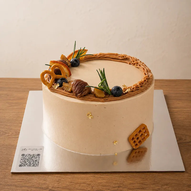 Classic Chestnut Cream Cake with chestnut piping and elegant decorations in Adelaide