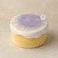 Taro cream cheese lava cake with purple taro dusting in Adelaide