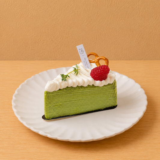 Matcha Mille Crepe Sliced Cakev