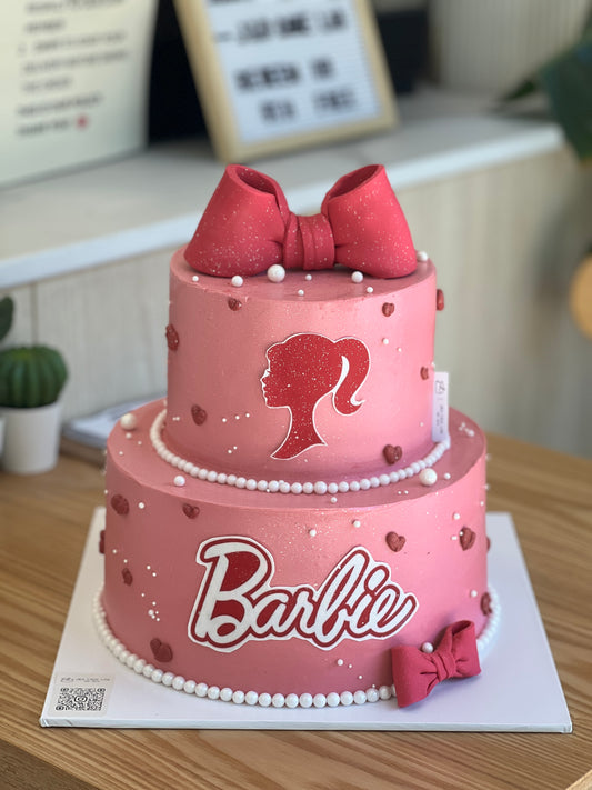 Barbie's Signature Pink Bows Cake