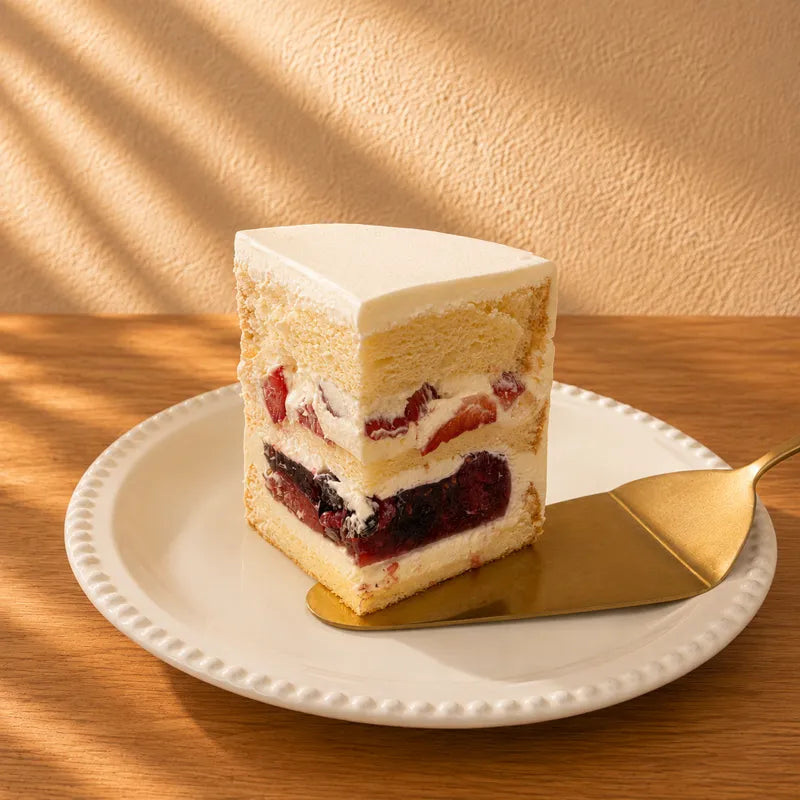 Berry Party Cream Cake filling