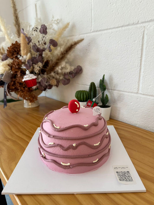 Comic Style Dome Shape Cake
