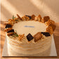 Earl Grey crepe cake with sea salt Biscoff cream and biscuit decoration